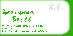 marianna brill business card